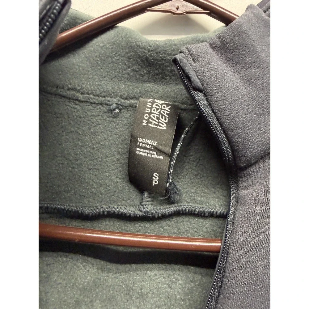 Mountain Hardwear Fleece‎ Pullover 1/4 Zip Small Gray Womens